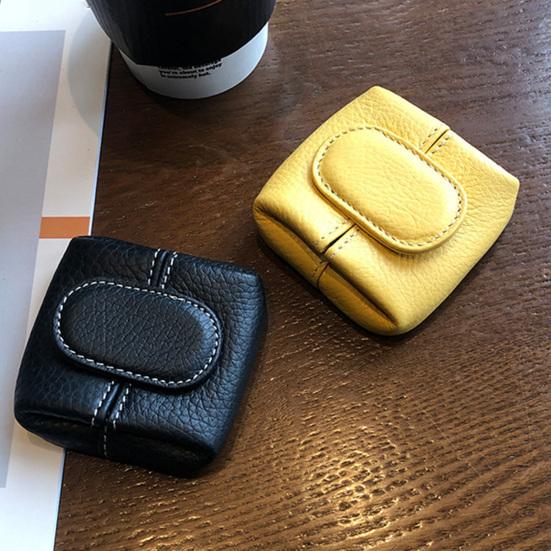 Mini Münzgeldbörse Druckknopfverschluss Kleine Geldbörse Kleingeldfach Damen Geldbörse für Schlüssel Lippenstift Kopfhörer Handtaschen-Organizer