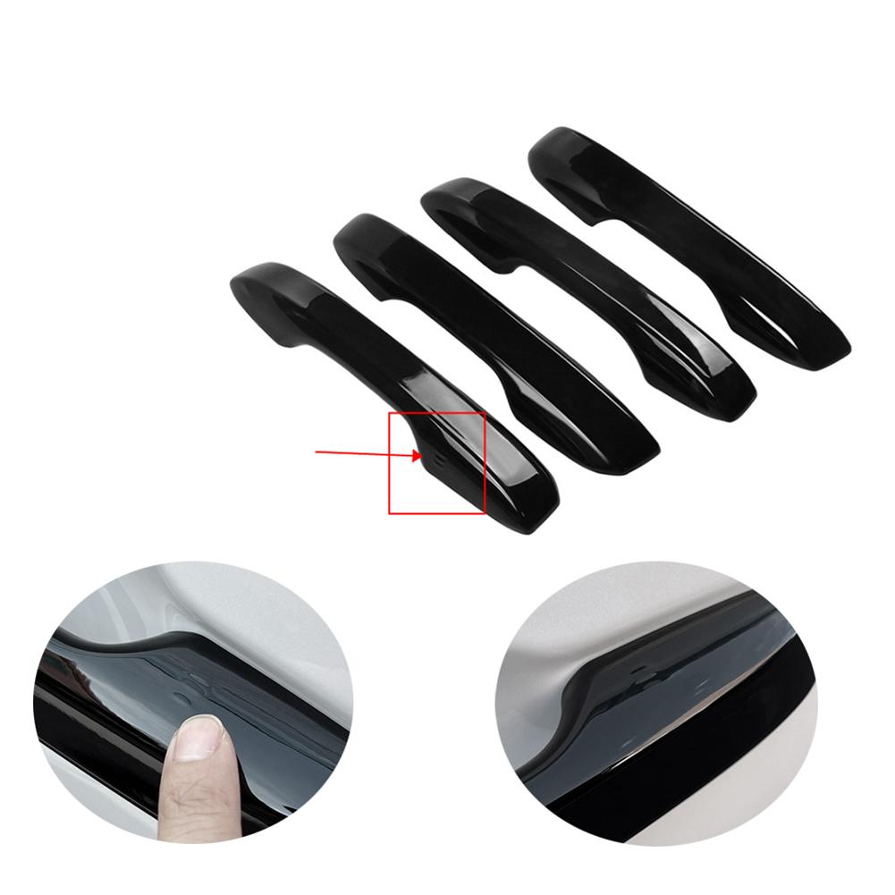 Car Trim Door Handles Cover 4PCS 4x Kit Bright Black For Honda For Accord  For Honda For Accord  Useful High Quality