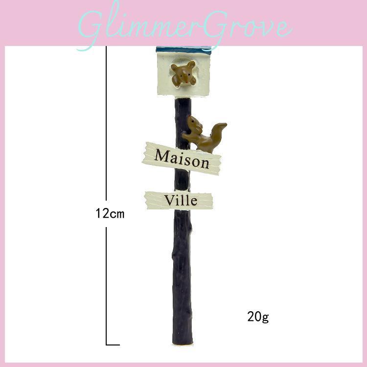 Creative Squirrel Mailbox Microscopic Scene Decoration Props Mini Model Ornament For Office And Home