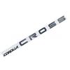 1 Pezzo Emblema Badge Baule 3D Rialzato in ABS Nero/Argento/Cromo Decalcomania Logo Posteriore Personalizzata per Adesivo Carrozzeria Accessori
