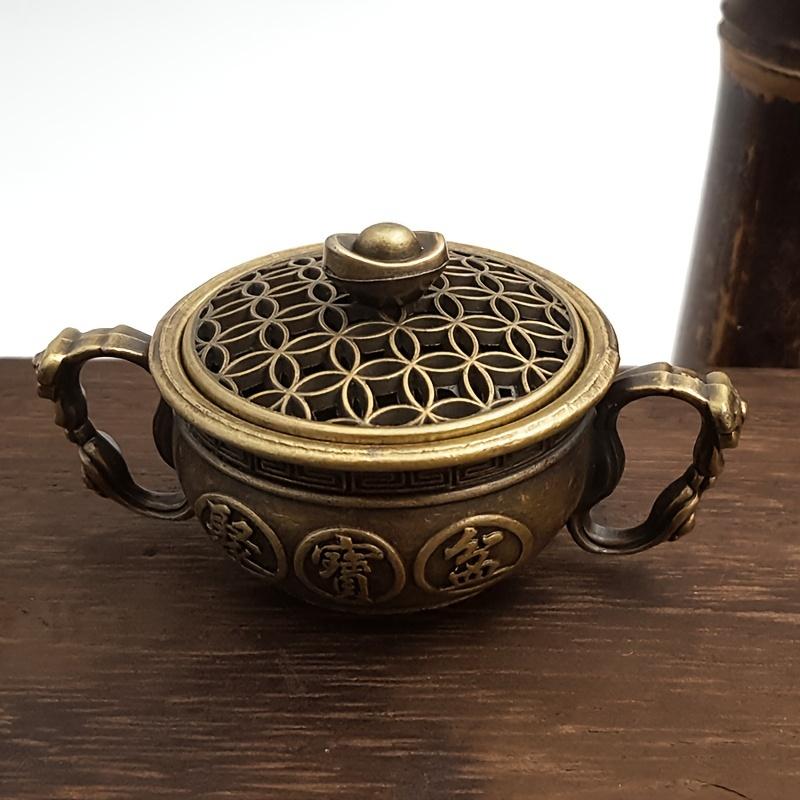 Small Incense Holder Treasure Basin Incense Holder for Indoor Home Use Sandalwood Agarwood Tea Ceremony Decorative Piece Incense Additions