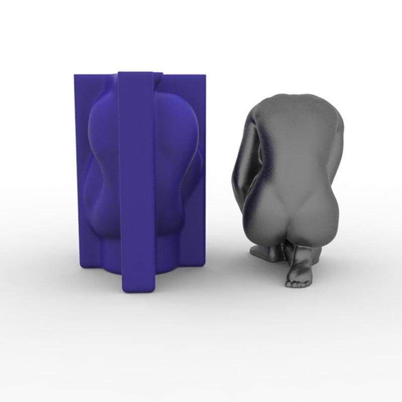 3D-Körperform Kerzenform Silikonform Große Fondantform für Schokolade Handgemachte Kerze Seife Porträt Gipsform Herstellen