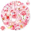 56 Watercolor Pink Cartoon Graffiti Stickers Girl Heart Account Notebook Decorative Material Stickers