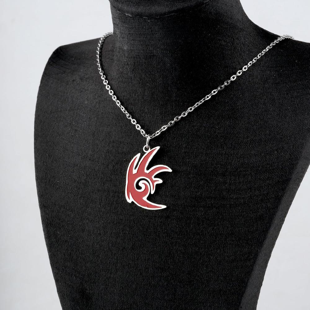 Anime Game Shadow Necklace Bracelets Pin Set for Men Women Stainless Steel Jewelry Charm Pendants Chain Accessories