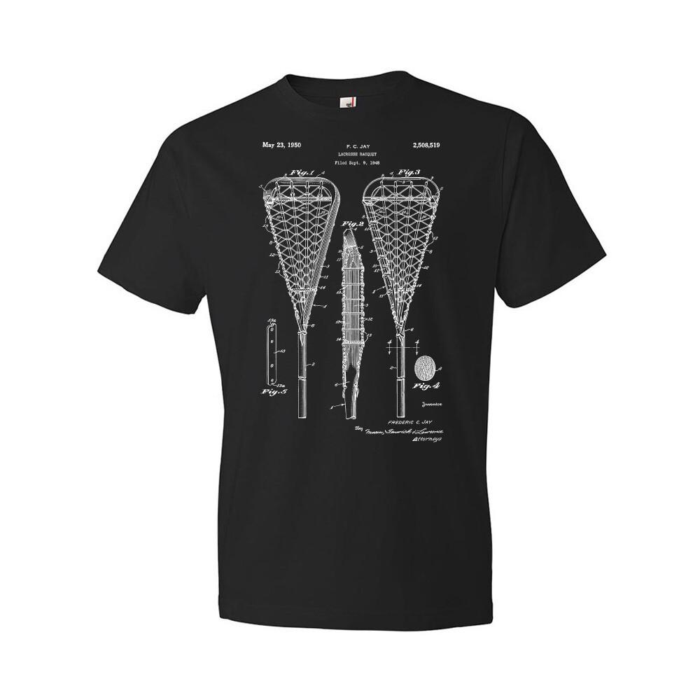 Lacrosse Stick Patent Shirt Lacrosse Gifts Gift For Coach Lacrosse Shirts S