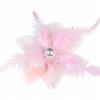 Forest Style Organza Feather Flower Embellishments for DIY Hair Clips & Brooches