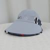 Cappello da sole estivo a tesa larga da donna, cappello da sole a quadri alla moda e versatile, cappello da sole per il tempo libero all'aperto e i viaggi