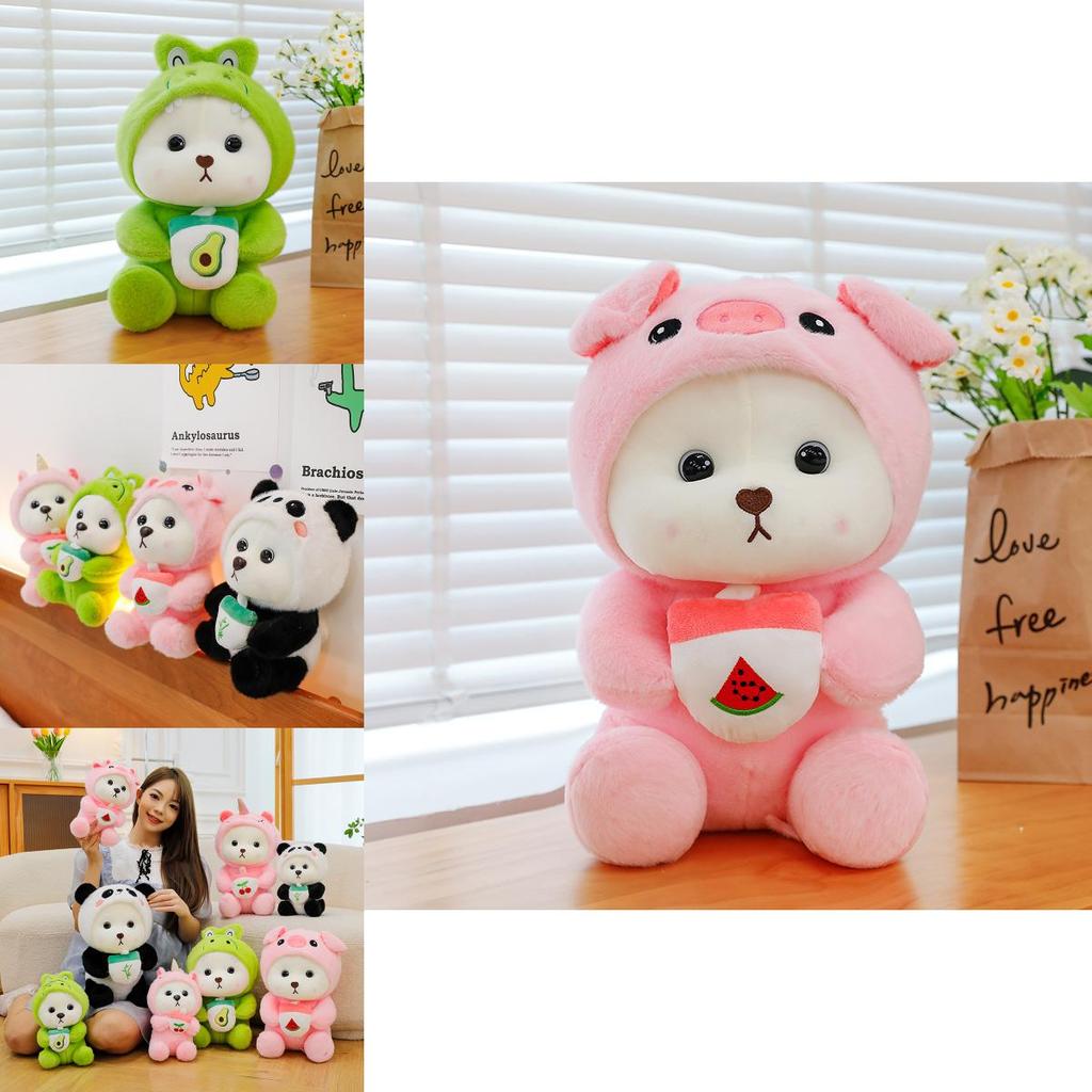 Plush Toy Panda With Short Plush Material For Kids And Collectors