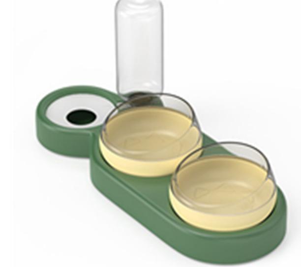 

Кормушка для улиток 3-в-1, защита окружающей среды, пищевой безопасный материал, миска для воды, роскошная миска для домашних животных, три миски