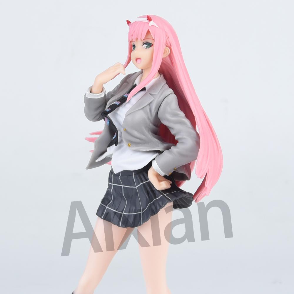 Aixlan 20cm Anime Figure SEGA Zero Two DARLING in The FRANXX 02 National Team PVC Action Figure Collectible Model Toys Kid Gift