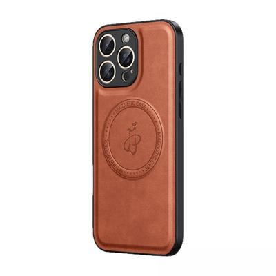 High-end Leather-textured Magnetic Stand Phone Case, Apple 16PROMAXiPhone15 Protective Case 11