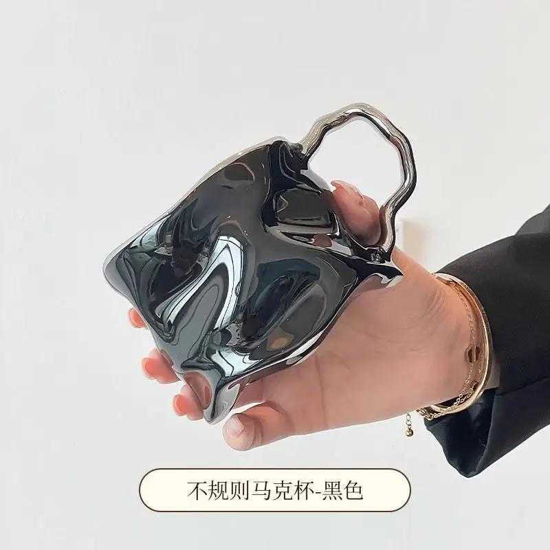 

Керамическая кружка с английскими буквами и парами, винтажная чашка для завтрака, кофе, чашка для молока, чашка для питья, современная простая посуда для питья 350ml