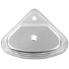 Triangular Kitchen Sink with 40mm Water Outlet 304 Stainless Steel Smooth Surface Easy Clean for RV 