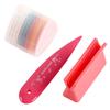 10Pcs Sewing Chalk Set with Sharpener and Fabric Creaser Plastic Bone Folder for Fabric Marking Tailoring Dressmaking