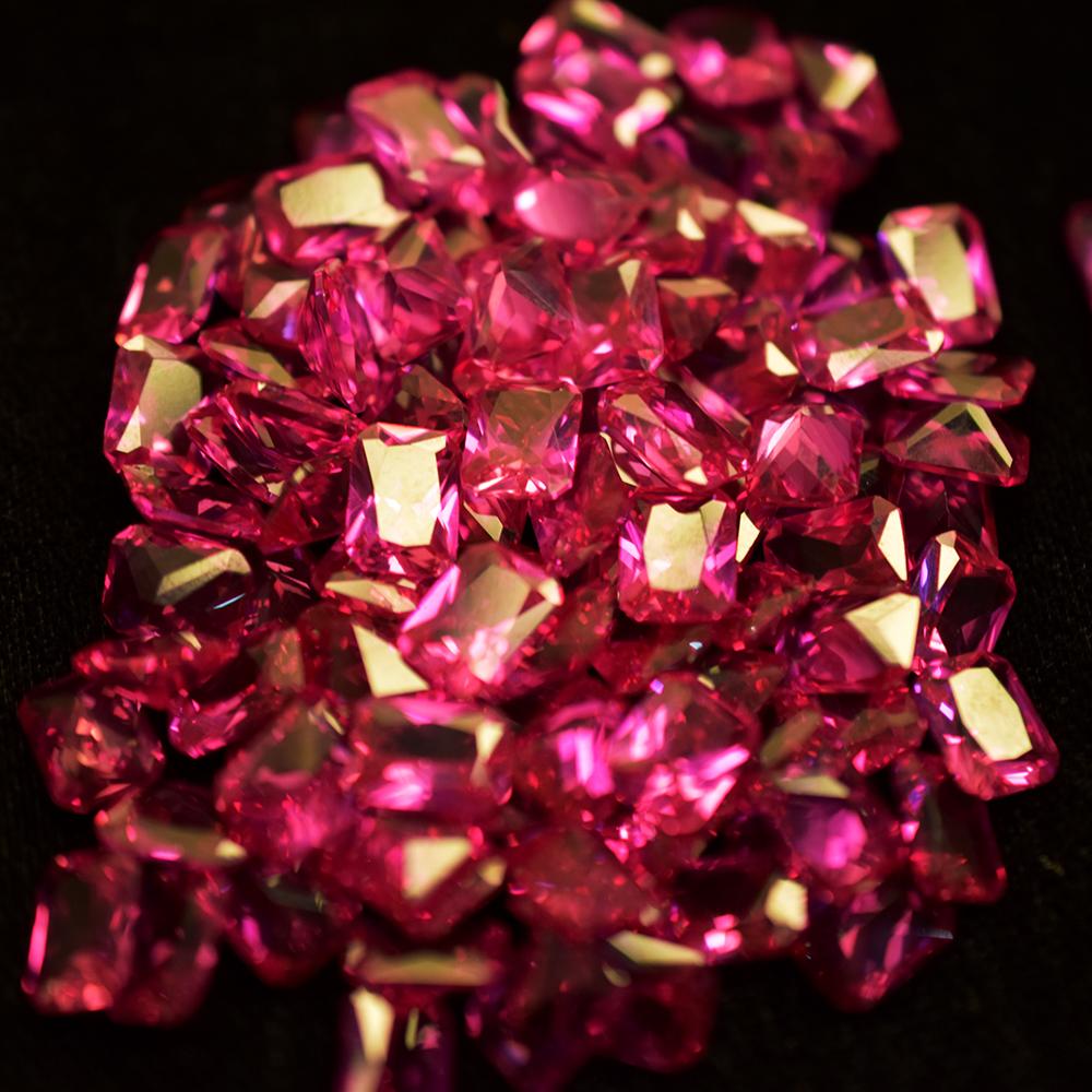 Natural Pink Sapphire Loose Gemstone 7.20 ct 7x5 mm Emerald Cut Lot September Birthday Birthstone