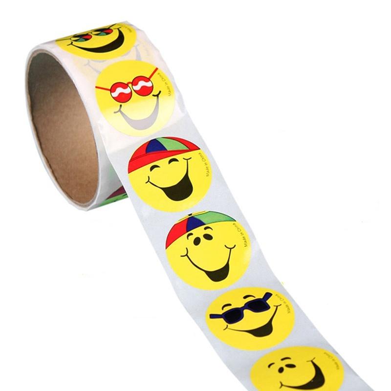 Emoji Sticker Pack 100pcs Mini Paper Stickers Smile Face Thumb Star School Teachers Rewards Sticker