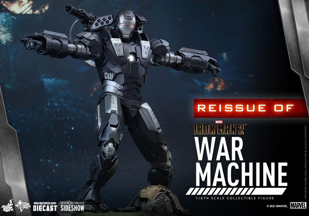 Movie Masterpiece DIECAST Iron Man 2 War Machine Scale Figure Silver [Re-release] 1/6