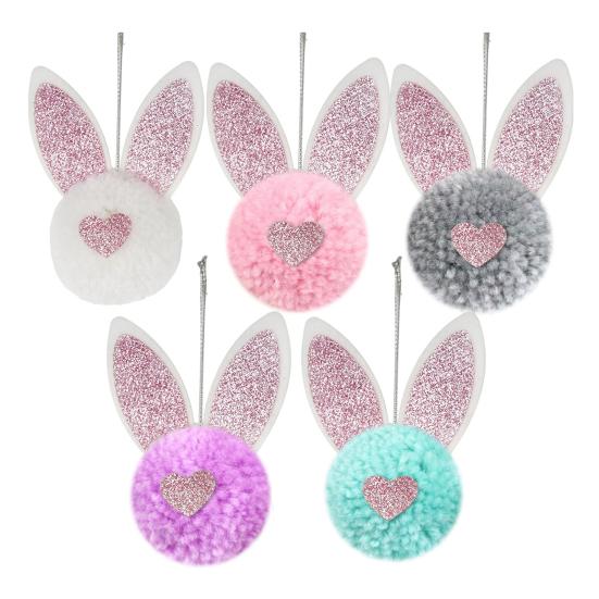 Påskhänge med Hängande Snöre Non-Woven Påskhare Rumpa Öra Hänge Säsongsmässig Högtidsdekoration