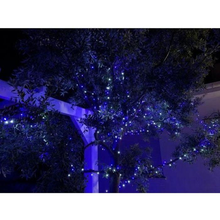 Guirlande Lumineuse - Non Spécifié - 34m - 750 LED Blanches Et Bleues - Clignotante - Extérieur