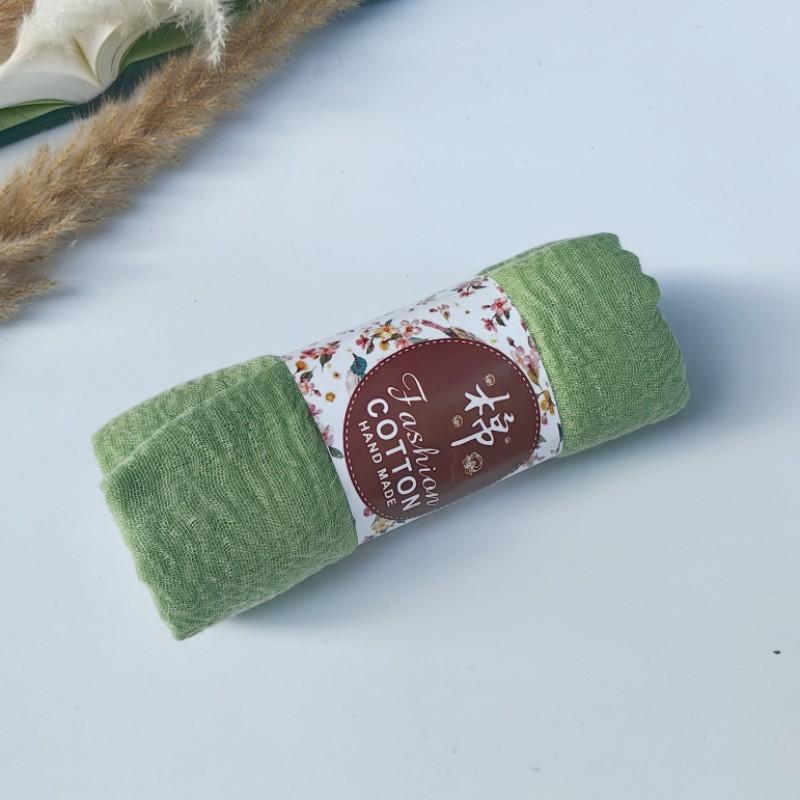 Monochrome Cotton And Linen Scarf, Beard Headscarf, Crumpled Scarf, Shawl, One Piece Will Be Sent On Behalf Of Wj01.
