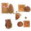 Ausstechformen zum Backen Holz Ausstecher 3D Lebkuchen Kekse Formen Presse Kuchen Prägung Kürbis Bäckerei Gadgets Stempel
