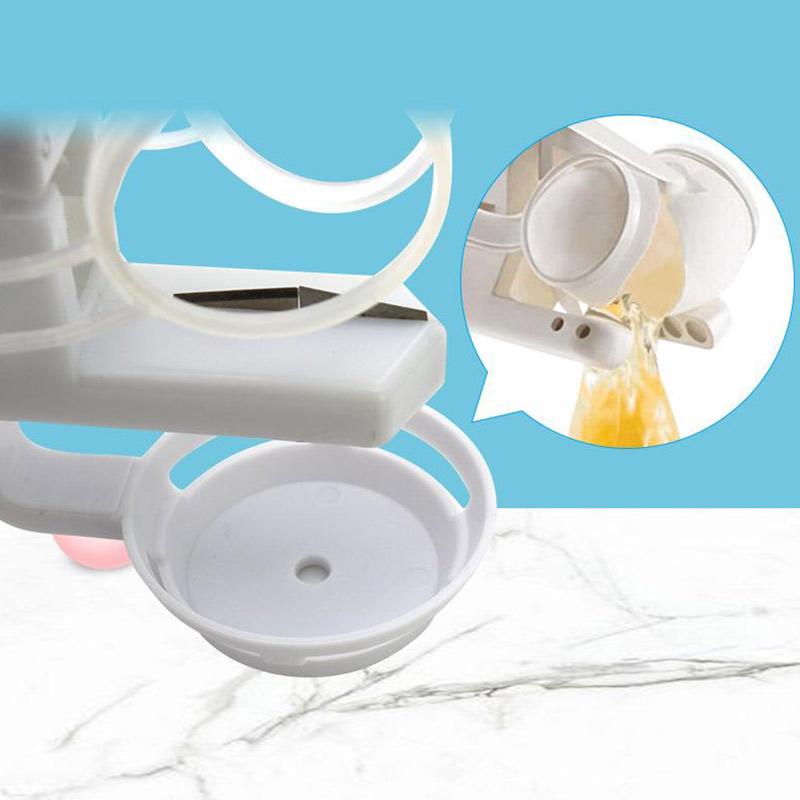 Portable Manual Egg Breaker Shell Separator Heavy-Duty Stainless Steel Handheld Cracker with Ergonomic Handle