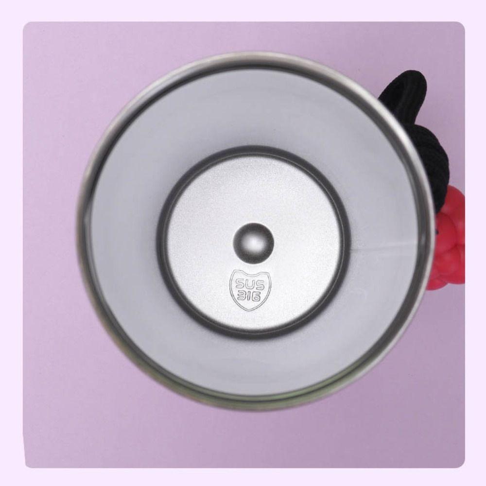 316 Stainless Steel Insulated Cup Bow Thermal Water Bottle Vacuum Cup  for Student Children