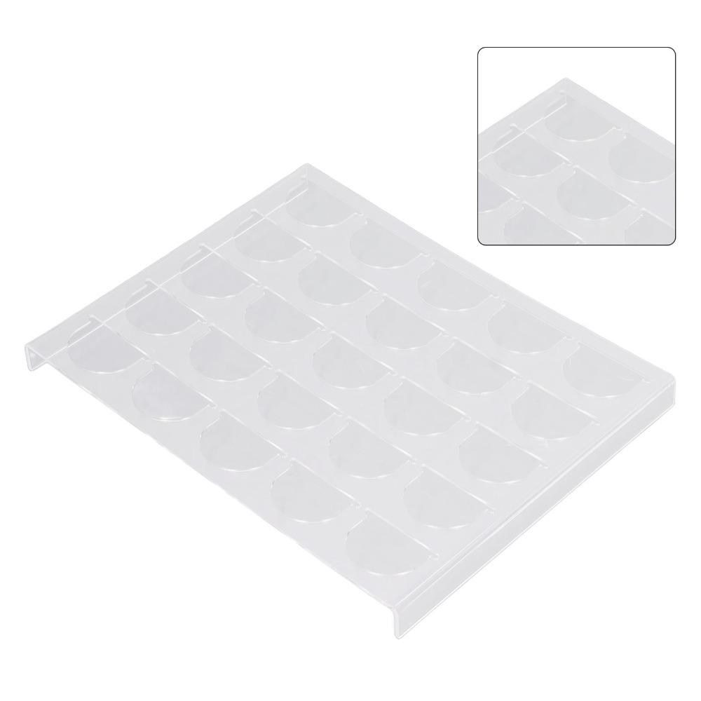 Clear Plastic Coffee Pod Storage Tray Holds 25 Capsules Capsule Storage Drawer  For Kitchen