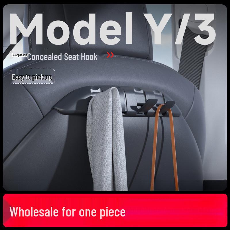 Kompatibler Aufbewahrungshaken für den Rücksitz des Tesla Model Y - Zubehör für das überarbeitete Modell
