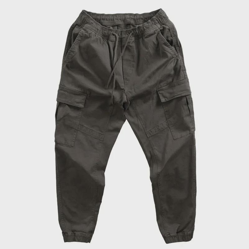 

Чоловічі міцні робочі штани вільного крою з великими кишенями для зварювання та авторемонту, еластичні, весна/літо. L