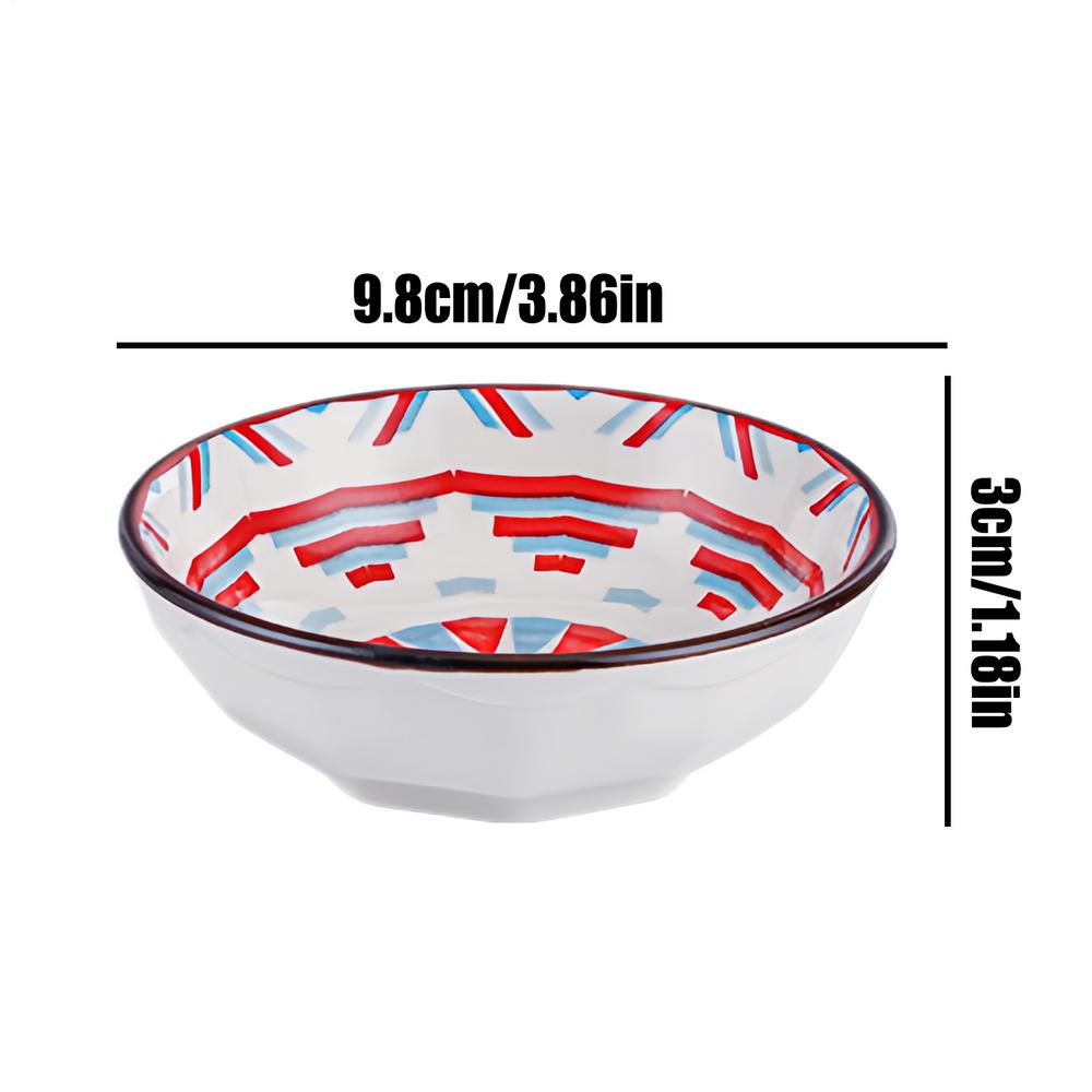 

Соусница Маленькие пиалы для соуса Богемия Керамическая сервировочная тарелка Кухонная посуда Для барбекю Свадьба Закуска Суши Домашняя вечеринка красный