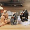 1Pc Resin Three Owl Statue Ornaments, Owl Statue for Home, Shelf, Living Room, Bedroom, Office, Desk, Bookcase Decoration, Animal Ornaments