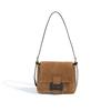Frosted leather messenger bag 2025 new autumn and winter versatile cowhide small square bag fashionable retro premium shoulder messenger bag