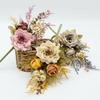 Äkta beröring Konstgjord Blomsterbukett Livslik Silkesblomma Arrangement Heminredning