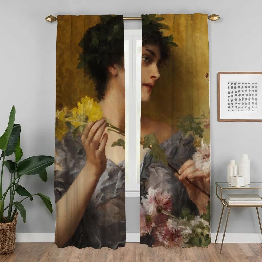 Vorhänge für Innenräume 2 Stück Vektorielle Malereien Vorhänge für Schlafzimmer Wohnzimmer Vorhang Halloween Dekoration Jalousien Küche