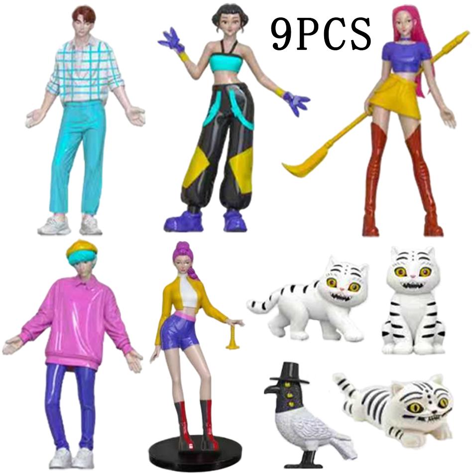 NEU Kpop Dämonenjäger Figur Cartoon Jäger Tiger Rumi/Mira/Zoey Actionfigur PVC Schreibtischdekoration Modellpuppe Spielzeug Kindergeschenk