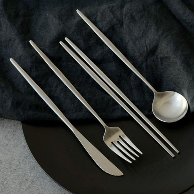 Reborn. J Mui Korean Silver Cutlery 4-Piece Set
