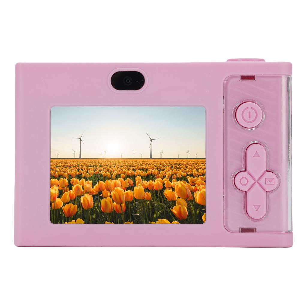 48MP 1080P Digital Camera HD Dual Lens Auto Compact Small Camera Multi Zoom Vlog Selfie Camera 2.4 Inch Screen for Boys Girls Students