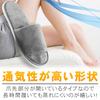 Fluffy 10 for spa and overseas slippers, pairs, visits, guests, travel. Thick-soled, non-slip, gray.