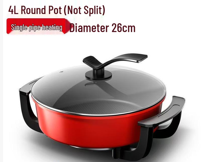 Mandarin Duck Electric Multi-functional Hot Pot, Double Tube, Large Capacity, Non-stick, Home and Dorm Use.