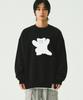 GRAVER [Unisex] Big Bear Smile Sweatshirt_Black