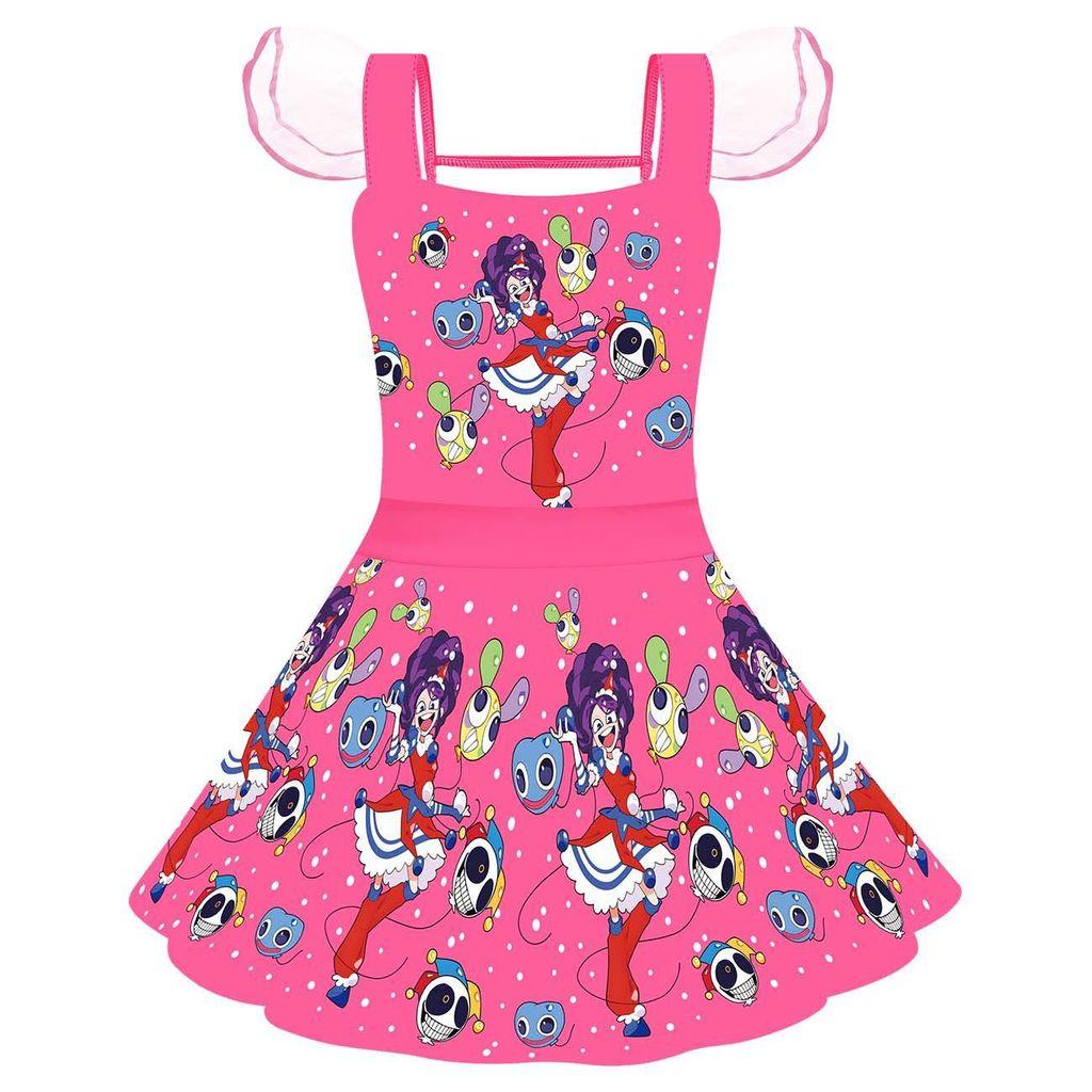 83123 Rochie din plasă cu imprimeu Lily Lovebraids pentru fete
