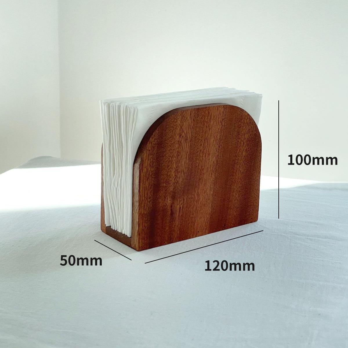 

Modern Wooden Upright Napkin Holder Dining Table Black Ebony Napkin Holder Restaurant Kitchen Storage Organizer Table Decoration