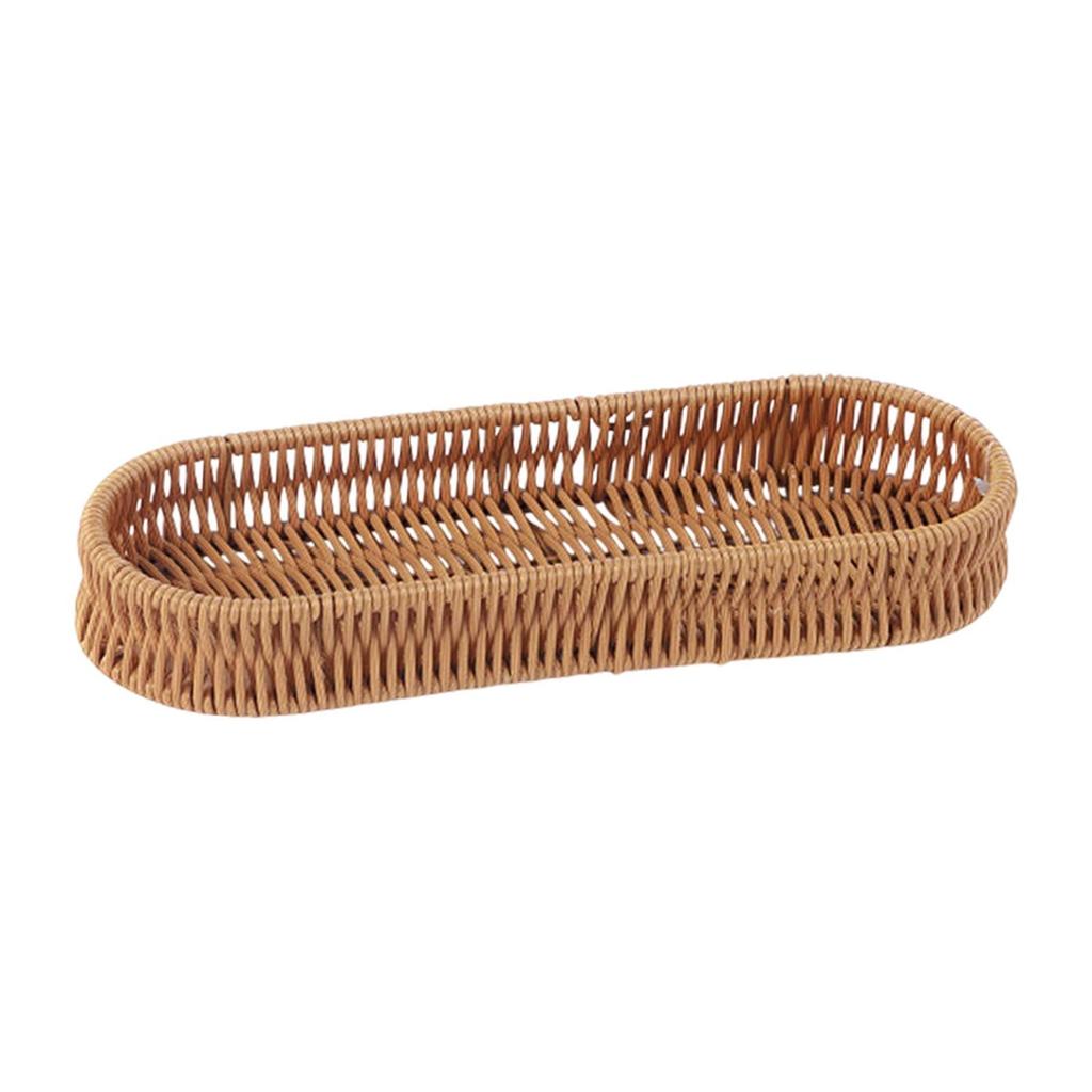 Woven Basket Utensil Holder for Kitchen Dining Coffee Table Countertop