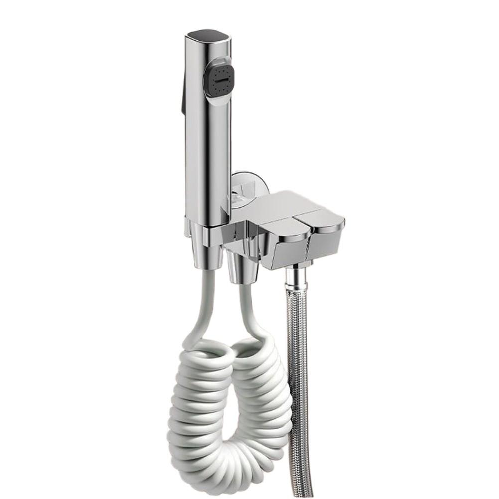 1PCS Hand-Held Household Toilet Spray-Gun High Pressure Wash Dual Outlet Angle Valve For Bathroom Toilet Bidet Shower Head