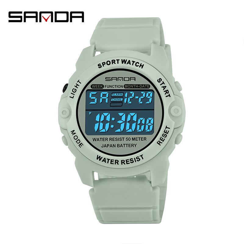 Sanda Unisex Multifunctional Electronic Sport Watch for Students