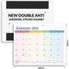 Refrigerator Magnets Calendar 2026 English Calendar 18 Month Magnetic Refrigerator Sticker Agenda Planner To Do List Home Decor