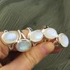 AAA+ 5 Pcs Rainbow Moonstone Ring Oval Sterling Silver Rings for Women Gift Her