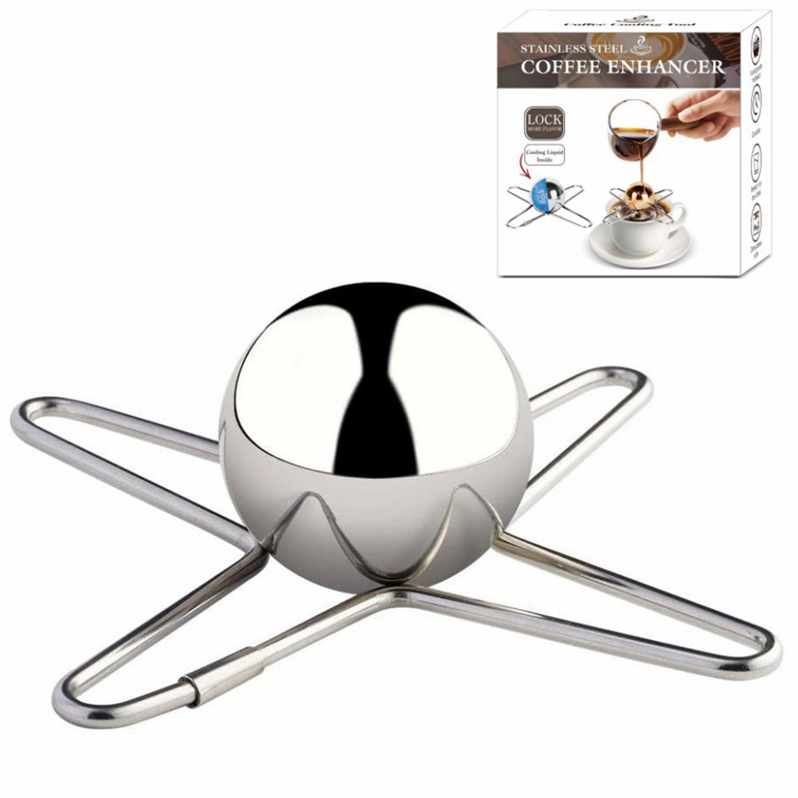 

Espresso Cooling Ball Stainless Steel Espresso Coffee Frozen Ball Reusable Cooling Espresso Coffee Tool Ice Spheres Chills Balls
