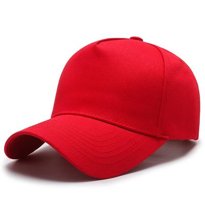 Hochwertige einfarbige Baseballkappe aus Baumwolle mit fünf Panelen, Stickerei, Geschenk für Freiwilligengruppen